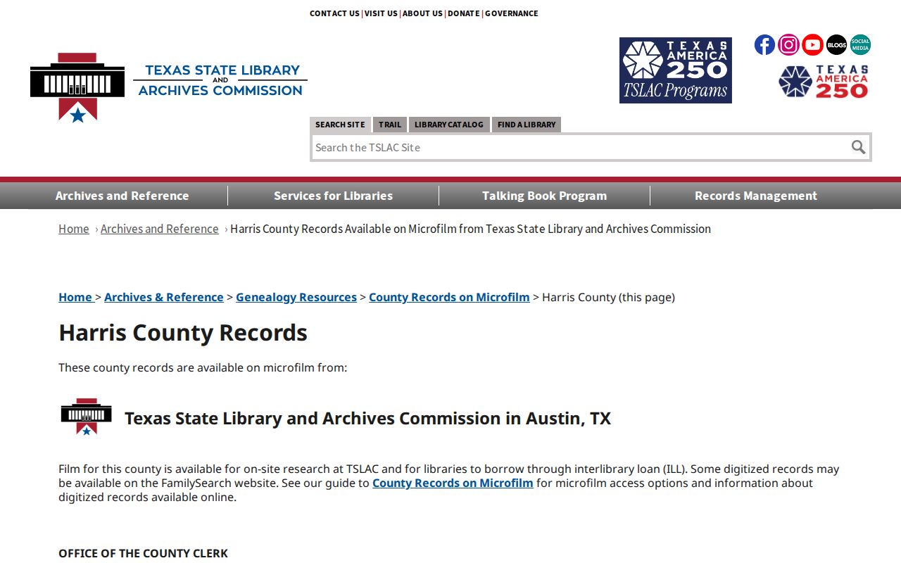 Houston city directory research with Texas State Library Harris County microfilm holdings