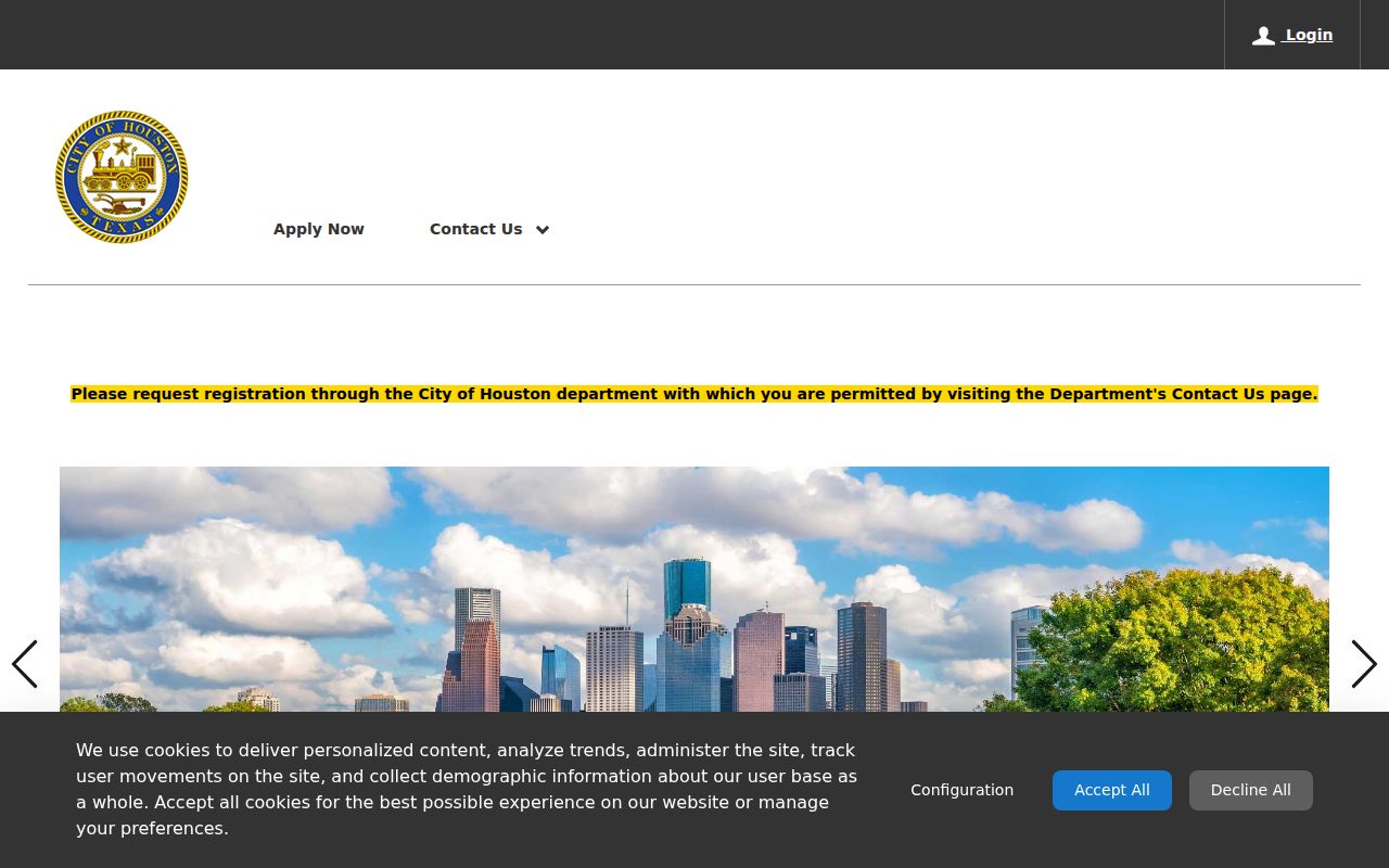 Houston street directory current permit search portal